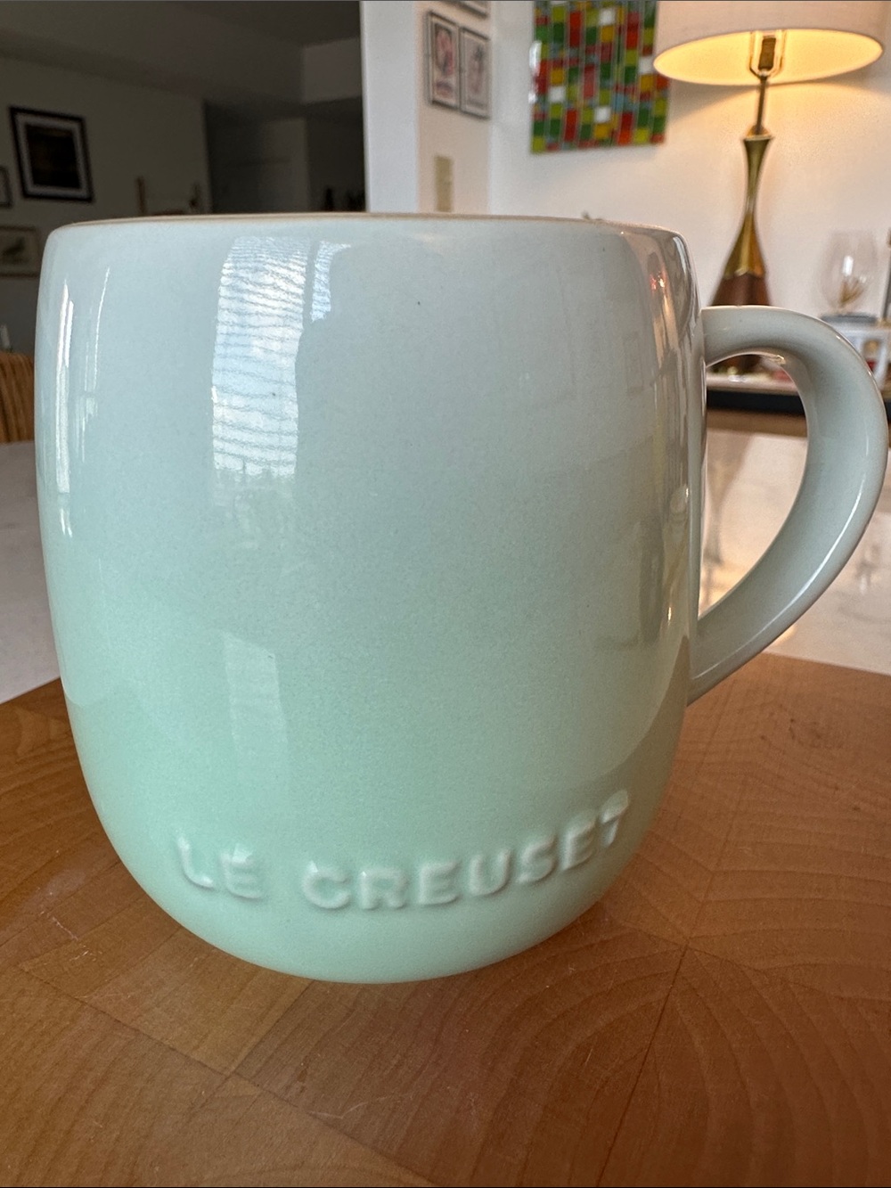 Le Creuset U mug Ice Green ombré